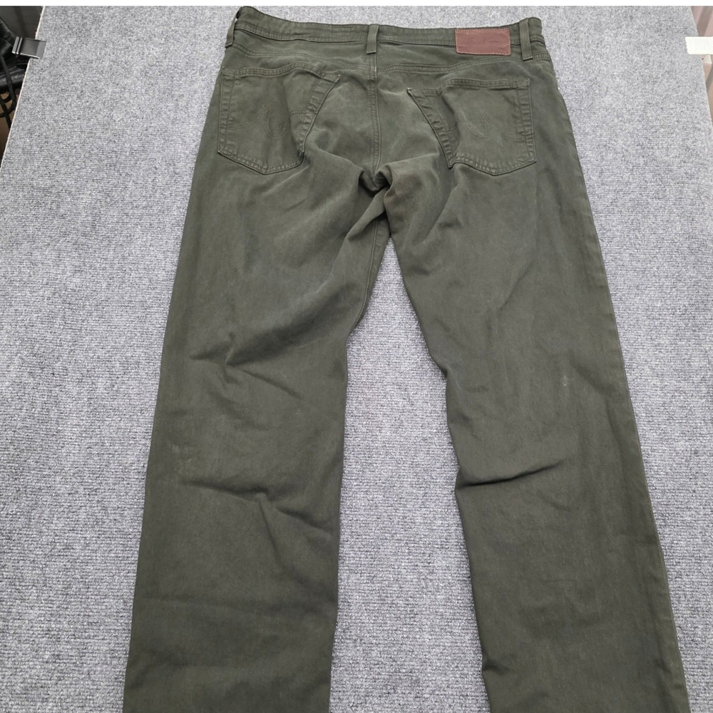 AG Adriano Goldschmied The Graduate Tailored Leg Pants Mens 34x34 Olive Green - Picture 9 of 12